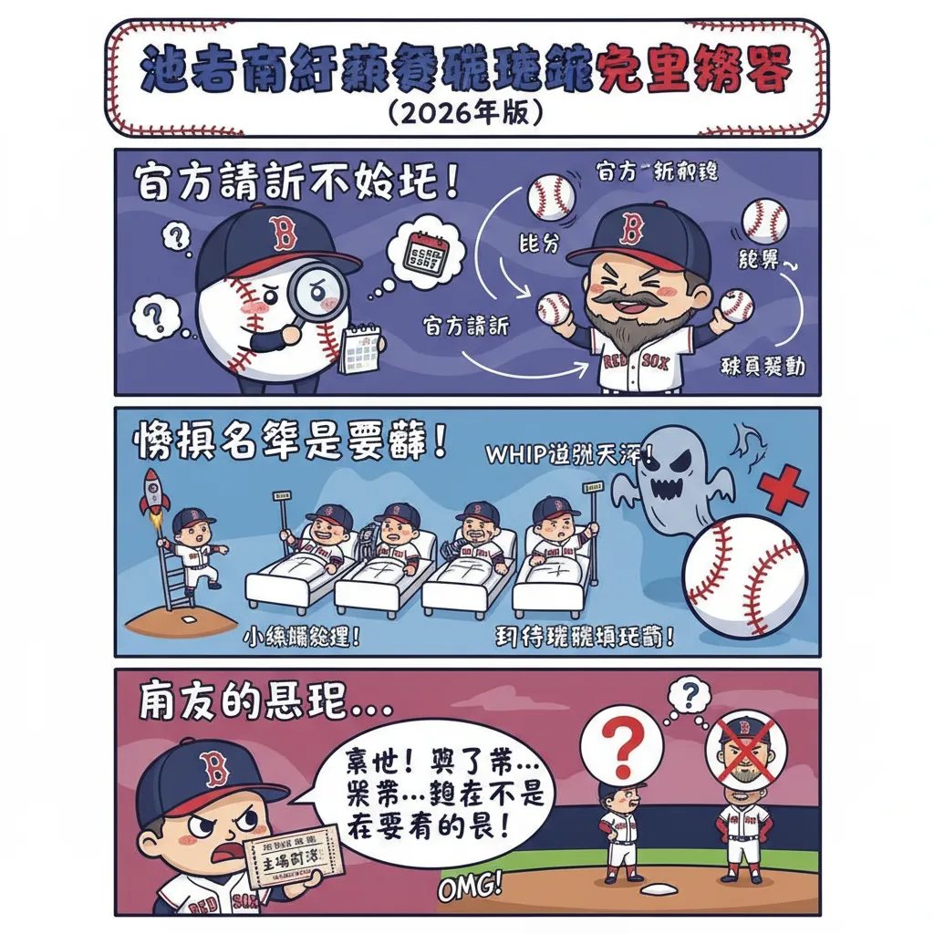 掌握紅襪賽程：官方資訊搭配比分與球員異動一手掌握
